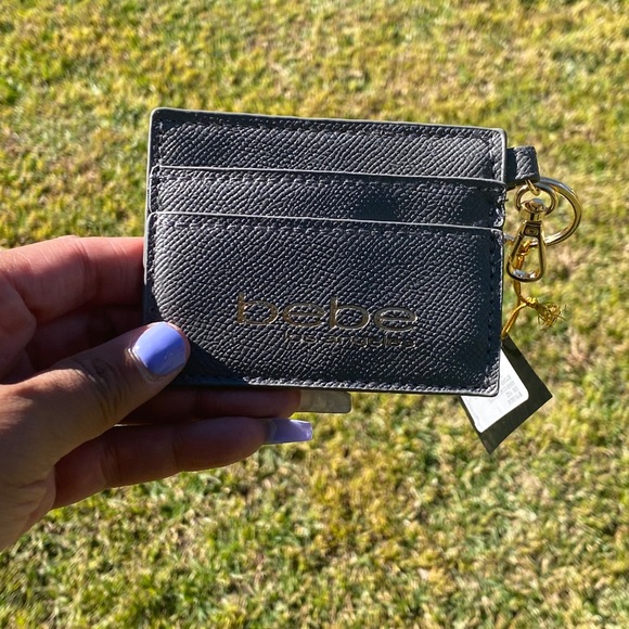 bebe Accessories - BEBE gray card holder